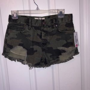 Free people camo shorts